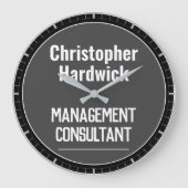 Management Consultant Kantoor wandklok (Voorkant)