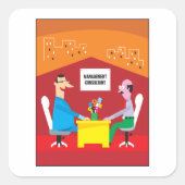 Management Consultant Meeting Vierkante Sticker (Voorkant)