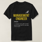 Management Engineer Definition Management Enginee T-shirt (Design voorkant)