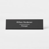 Management Simple Modern Kantoor Bureau Naambordje (Voorkant)