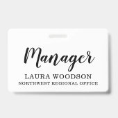 Manager  badge (Achterkant)