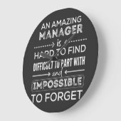 Manager, cadeau voor manager, een echt geweldige m grote klok (Hoek)