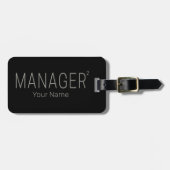 Manager CEO of Zelfstandig en Freelancer Design Bagagelabel (Voorkant horizontaal)