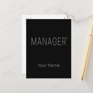 Manager CEO of Zelfstandig en Freelancer Design Feestdagenkaart