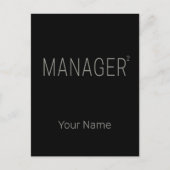 Manager CEO of Zelfstandig en Freelancer Design Feestdagenkaart (Voorkant)