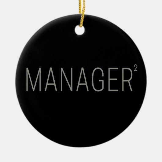 Manager CEO of Zelfstandig en Freelancer Design Keramisch Ornament (Voorkant)