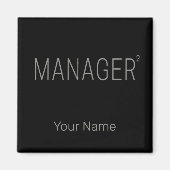 Manager CEO of Zelfstandig en Freelancer Design Magneet (Voorkant)
