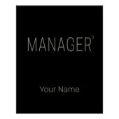 Manager CEO of Zelfstandig en Freelancer Design Perfect Poster (Voorkant)