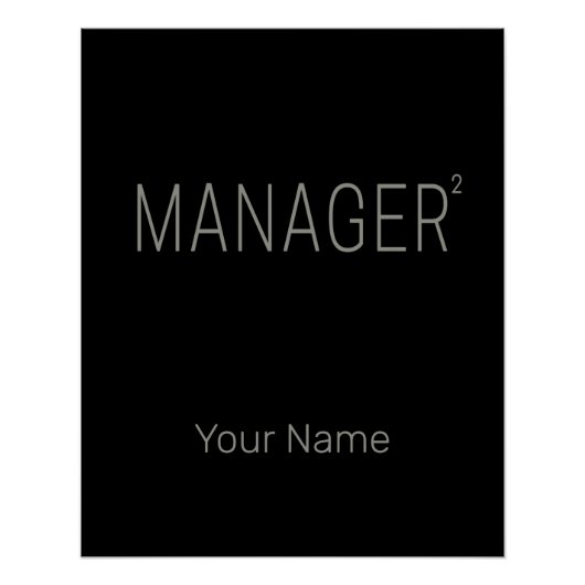 Manager CEO of Zelfstandig en Freelancer Design Perfect Poster (Voorkant)