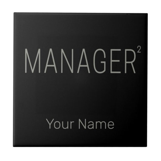 Manager CEO of Zelfstandig en Freelancer Design Tegeltje (Voorkant)