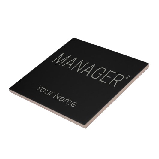 Manager CEO of Zelfstandig en Freelancer Design Tegeltje (Zijkant)