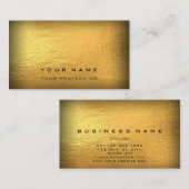 Manager Construction Investment Trading Gold Black Visitekaartje (Voorkant / Achterkant)