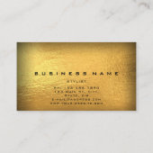 Manager Construction Investment Trading Gold Black Visitekaartje (Achterkant)