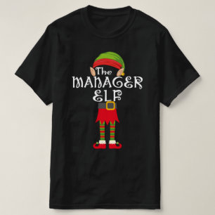 manager elf - correlatie tussen kerstmis t-shirt
