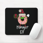 Manager Elf Quarantaine Kerst Grappige Donut Meme Muismat (Met muis)
