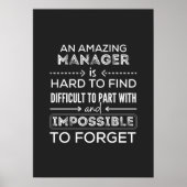 Manager, Gift For Manager, A Truly Great Manager Poster (Voorkant)