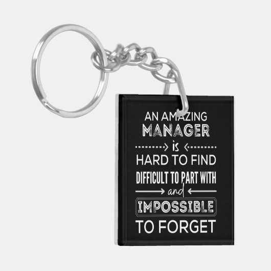 Manager, Gift For Manager, A Truly Great Manager Sleutelhanger (Voorkant Links)