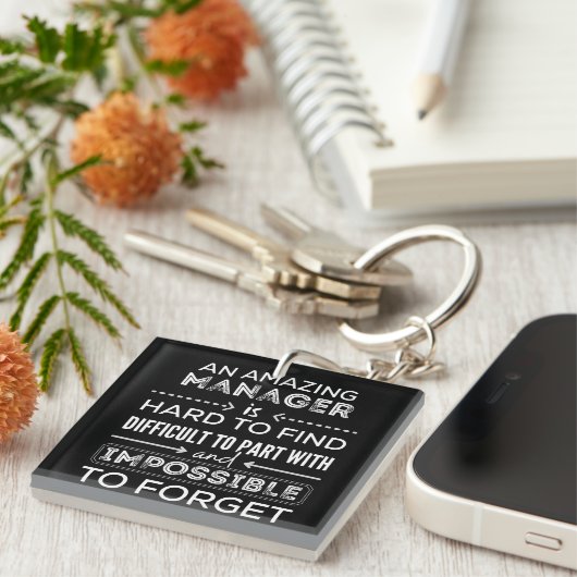 Manager, Gift For Manager, A Truly Great Manager Sleutelhanger (Voorkant Rechts)