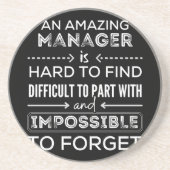 Manager, Gift For Manager, A Truly Great Manager Zandsteen Onderzetter (Voorkant)
