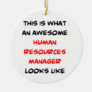 manager human resources, geweldig keramisch ornament