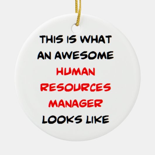 manager human resources, geweldig keramisch ornament (Voorkant)