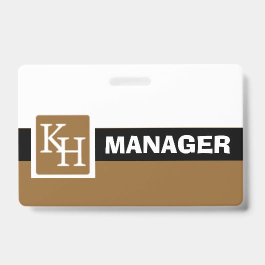 Manager ID-badge Badge (Voorzijde)
