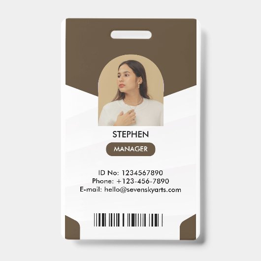 Manager-ID-Kaart Badge (Voorkant)