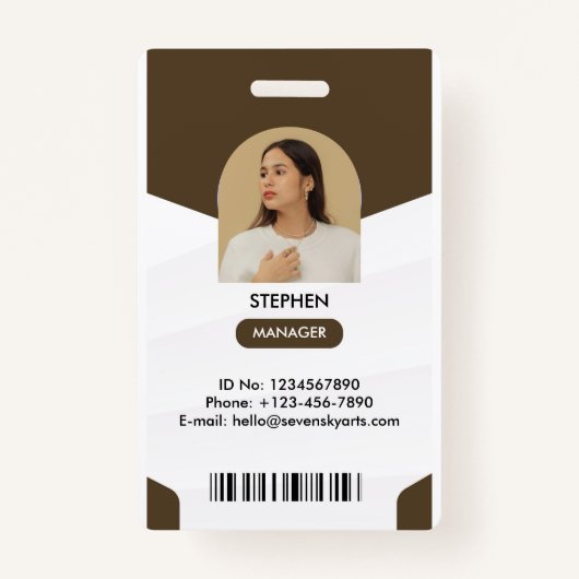 Manager-ID-Kaart Badge (Voorkant)