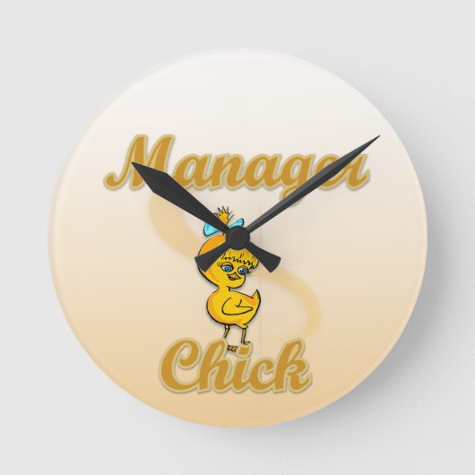 Manager kiezen ronde klok (Voorkant)