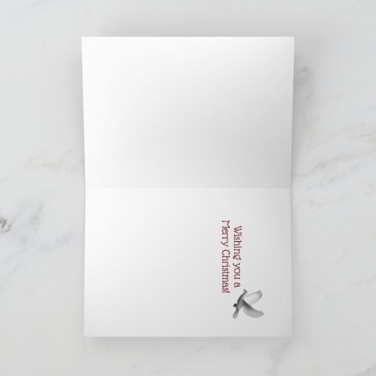 Manager met een Cross Custom Christmas Kaart (Binnen)