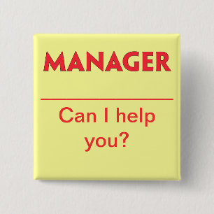 Manager Naam badge Button