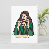 Manager op het werk kaart