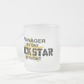 Manager Rock Star van Night Matglas Koffiemok (Voorkant links)