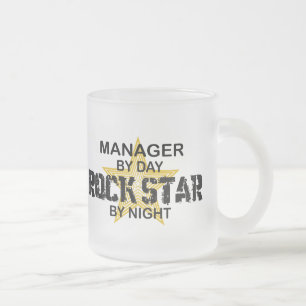 Manager Rock Star van Night Matglas Koffiemok