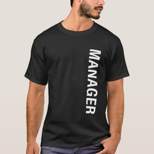 Manager Verticaal T-shirt (Voorkant)