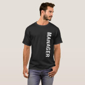 Manager Verticaal T-shirt (Voorkant volledig)
