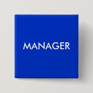 MANAGER VIERKANTE BUTTON 5,1 CM