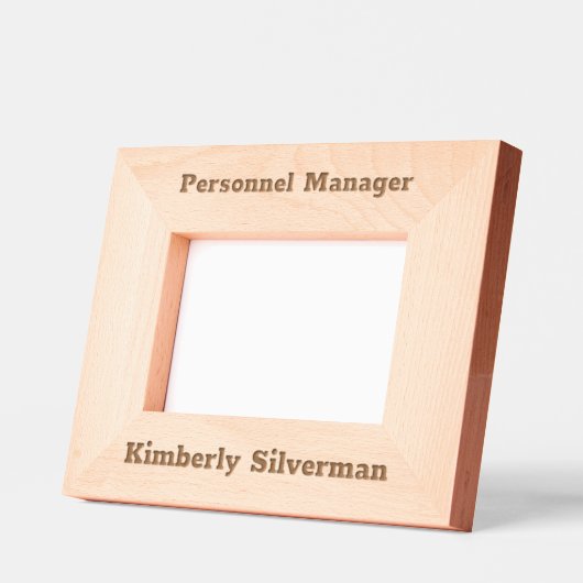 Manager Volledige naam Modern Job Title Rustic Scr Gegraveerde Lijstjes (Links)