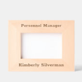 Manager Volledige naam Modern Job Title Rustic Scr Gegraveerde Lijstjes (Voorkant)