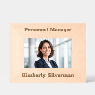 Manager Volledige naam Modern Job Title Rustic Scr Gegraveerde Lijstjes