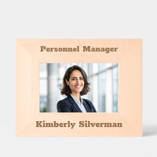 Manager Volledige naam Modern Job Title Rustic Scr Gegraveerde Lijstjes