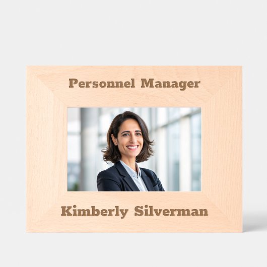 Manager Volledige naam Modern Job Title Rustic Scr Gegraveerde Lijstjes