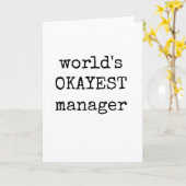 Manager Waardering Kaart, Sarcastisch, Grappige Ka Kaart (Gele Bloem)