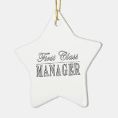 Managers First Class Manager Keramisch Ornament (Links)