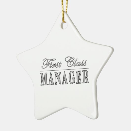 Managers First Class Manager Keramisch Ornament (Links)