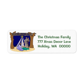 Managerscène Kerst Kaarten Envelop Labels