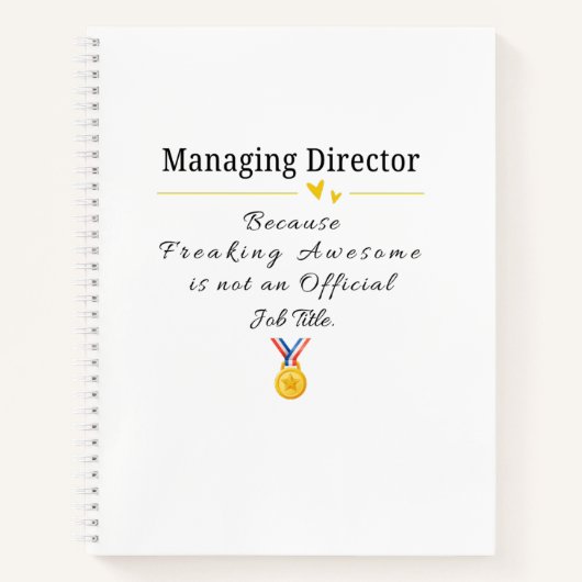 Managing Director Notitieboek (Voorkant)