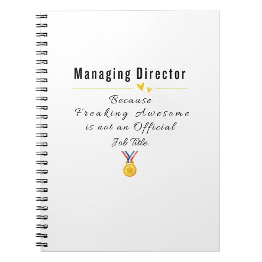 Managing Director Notitieboek (Voorkant)