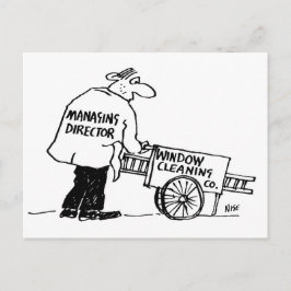 Managing Director van Schoonmaakbedrijf voor Ramen Briefkaart