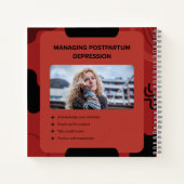Managing Postpartum Depression Awareness Design Notitieboek (Achterkant)